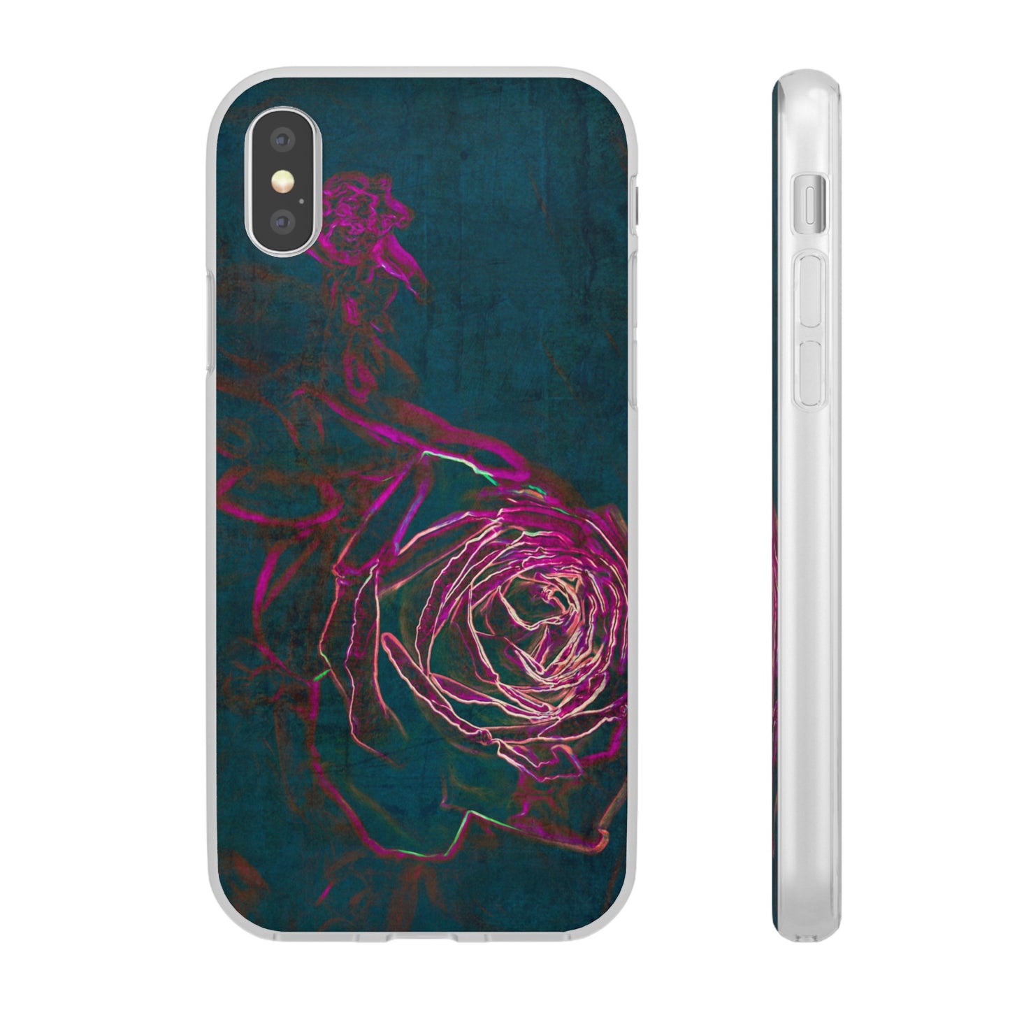 Electrified Rose Flexi Cases