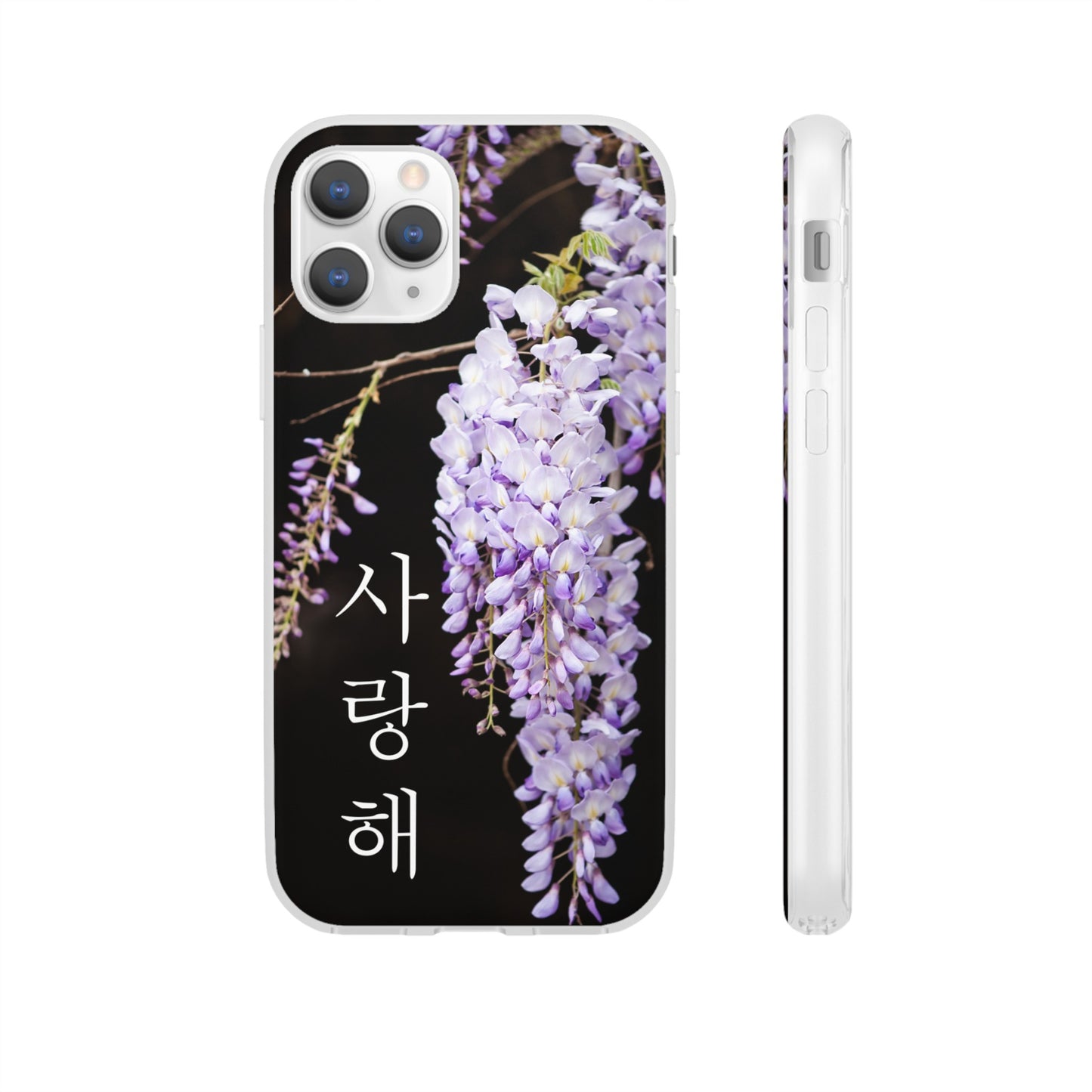 Wisteria ("I love you" in Korean) Flexi Cases