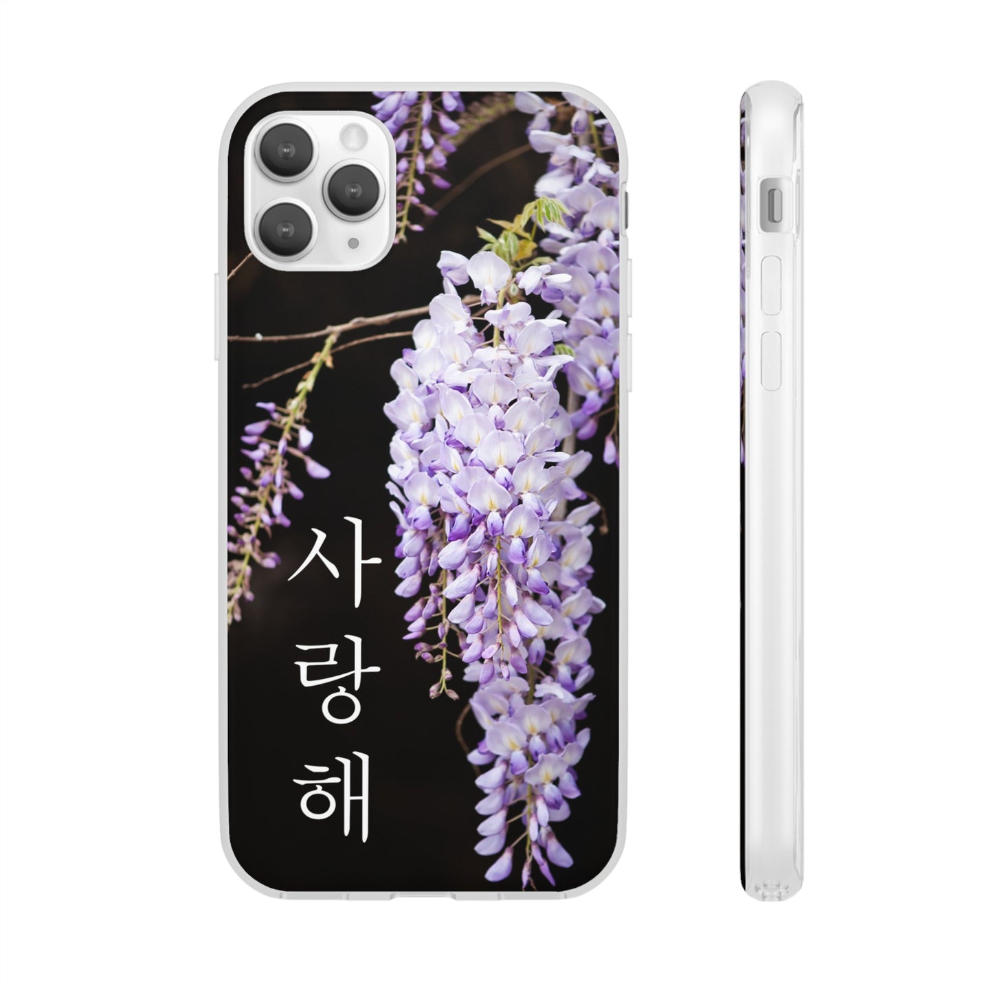 Wisteria ("I love you" in Korean) Flexi Cases