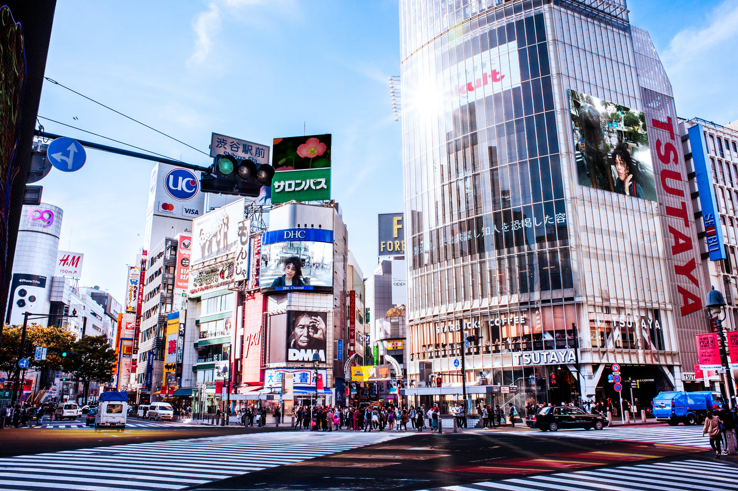 Shibuya Crossing with Me (Dolores) on the Billboards!